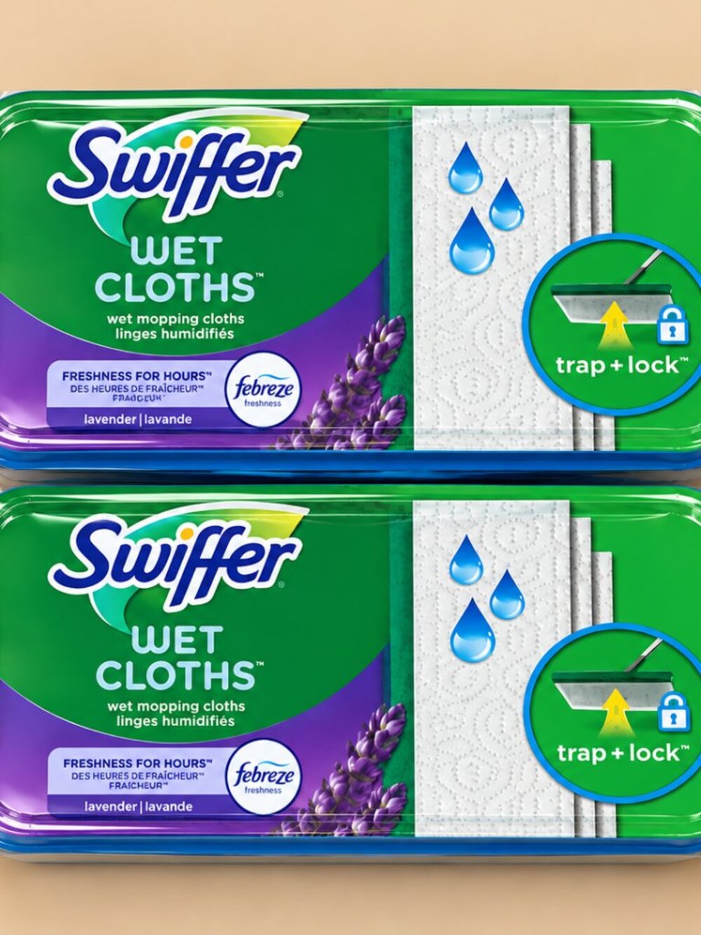 Swiffer Wet Cloths Lavender Febreze 2-Pack